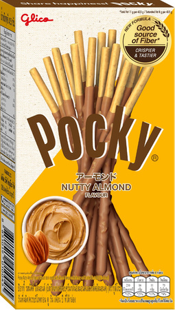 Pocky Almond Taste, paluszki zbożowe o smaku migdałowym 43,5g Glico