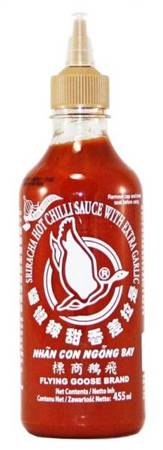 Sos chili Sriracha z czosnkiem, chili 51% 455ml Flying Goose