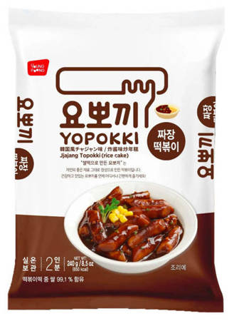 Yopokki - kluski ryżowe w łagodnym sosie jjajang 2x120g Young Poong